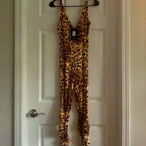 Leopard Jumpsuit. Size Small